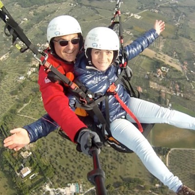 parapendio biposto in Umbria