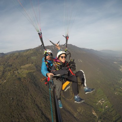 Volo in parapendio biposto a Borso del Grappa